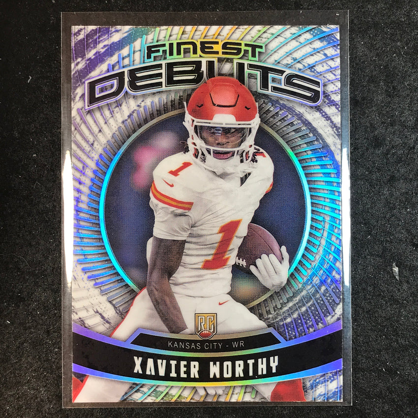 2024 Topps Finest NFL XAVIER WORTHY Debut Rookie Silver Refractor #8