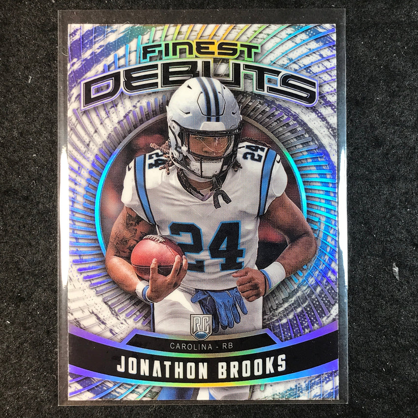 2024 Topps Finest NFL JONATHAN BROOKS Debut Rookie Silver Refractor #16