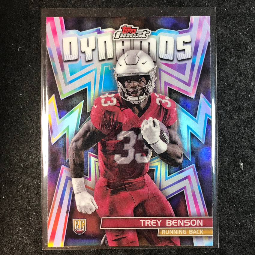 2024 Topps Finest NFL TREY BENSON Dynamos Rookie Silver Refractor #9