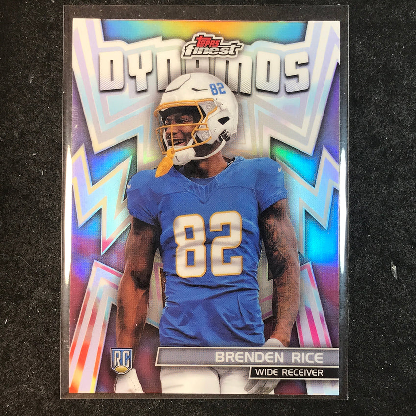 2024 Topps Finest NFL BRENDEN RICE Dynamos Rookie Silver Refractor #18