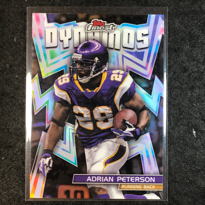 2024 Topps Finest NFL ADRIAN PETERSON Dynamos Silver Refractor #23