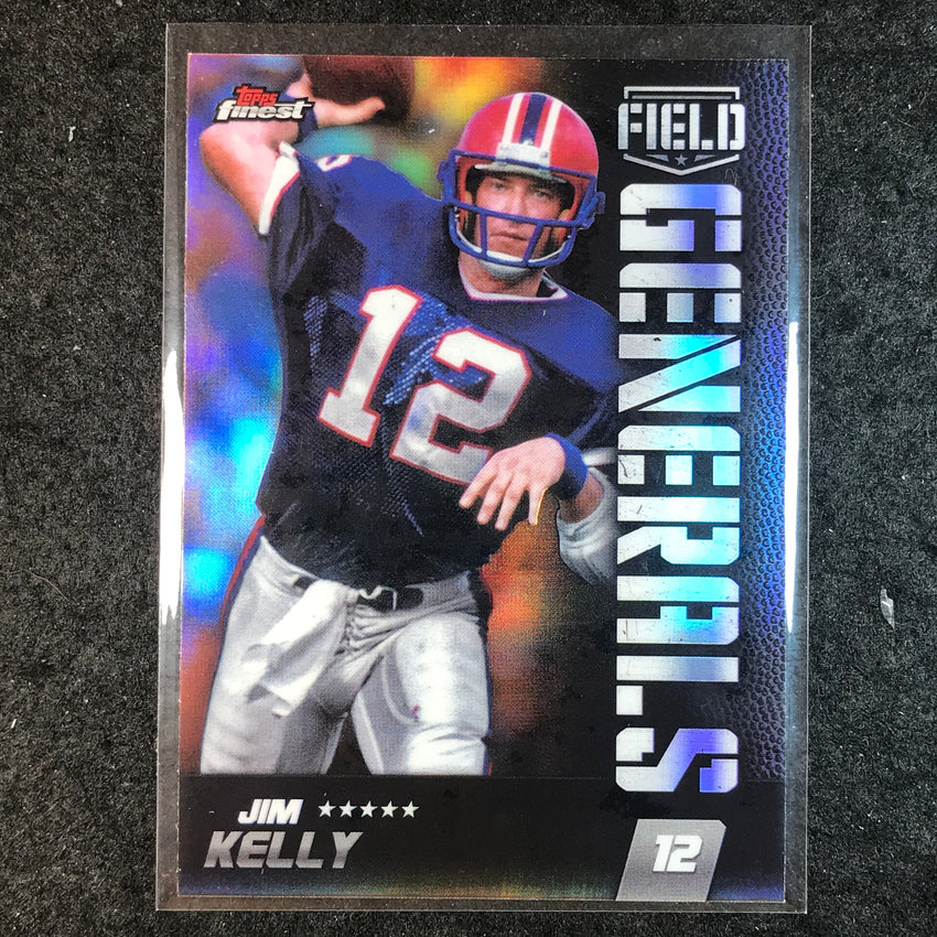 2024 Topps Finest NFL JIM KELLY Field Generals Silver Refractor #14