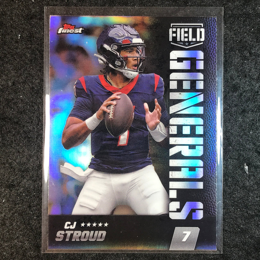 2024 Topps Finest NFL CJ STROUD Field Generals Silver Refractor #17