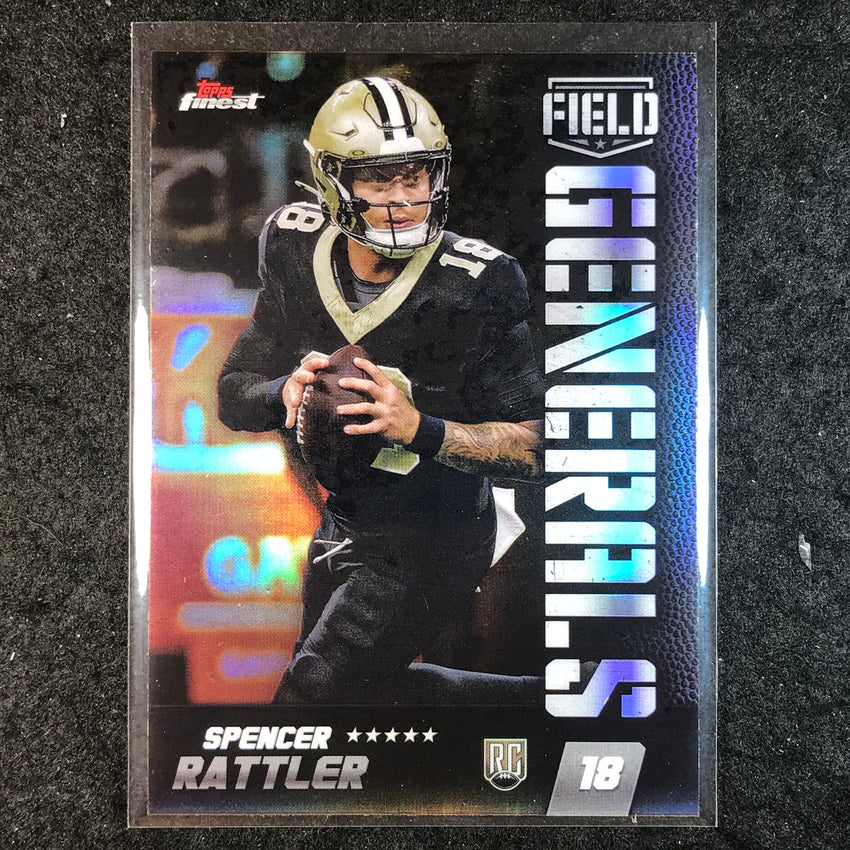 2024 Topps Finest NFL SPENCER RATTLER Field Generals Rookie Silver Refractor #22