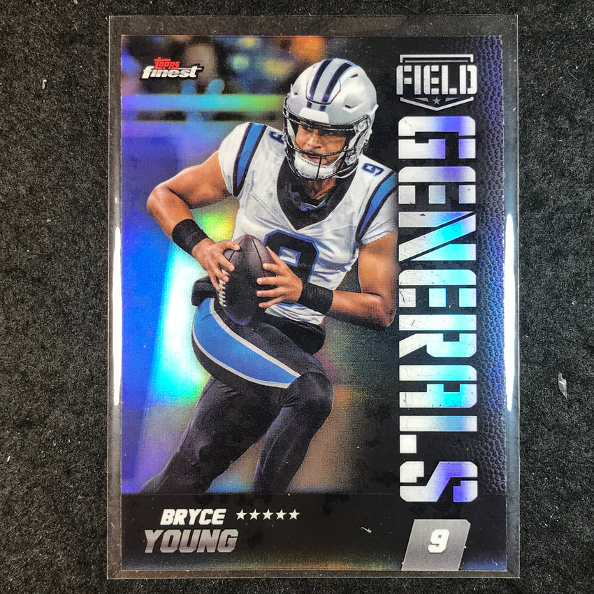 2024 Topps Finest NFL BRYCE YOUNG Field Generals Silver Refractor #25
