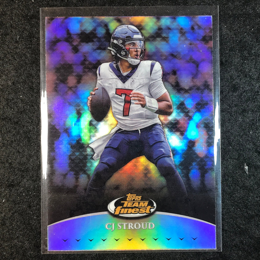2024 Topps Finest NFL CJ STROUD Team Finest Silver Refractor #1