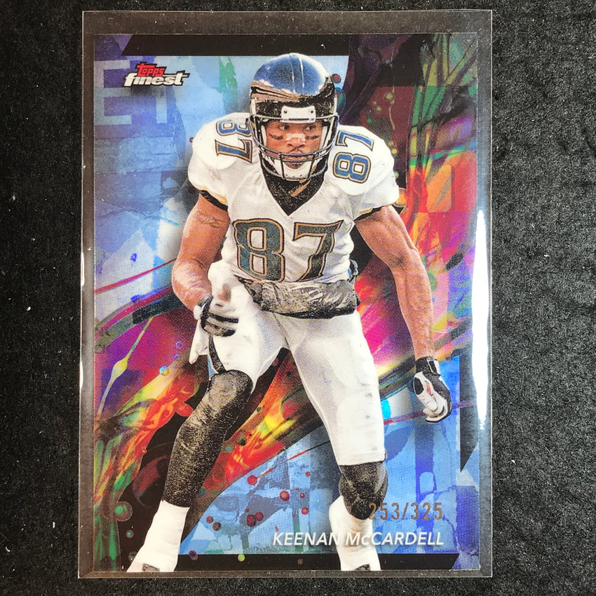 2024 Topps Finest NFL KEENAN MCCARDELL Sky Blue Refractor 253/325 #37
