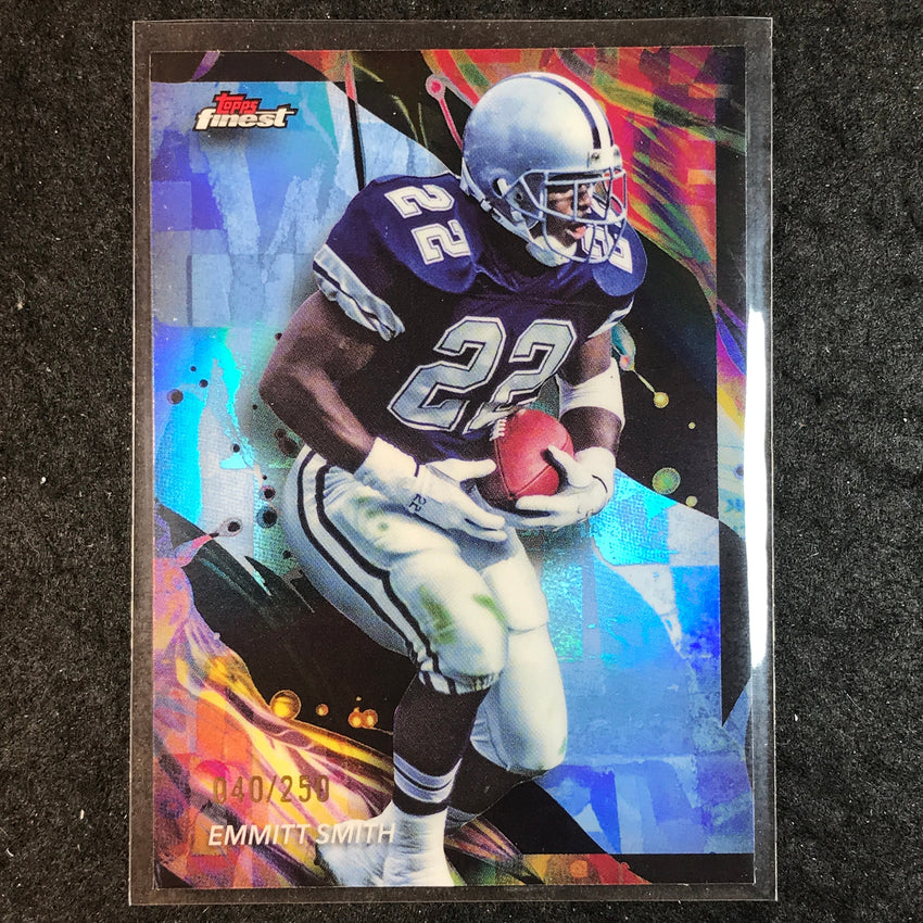 2024 Topps Finest NFL EMMITT SMITH Sky Blue Refractor 40/250 #112