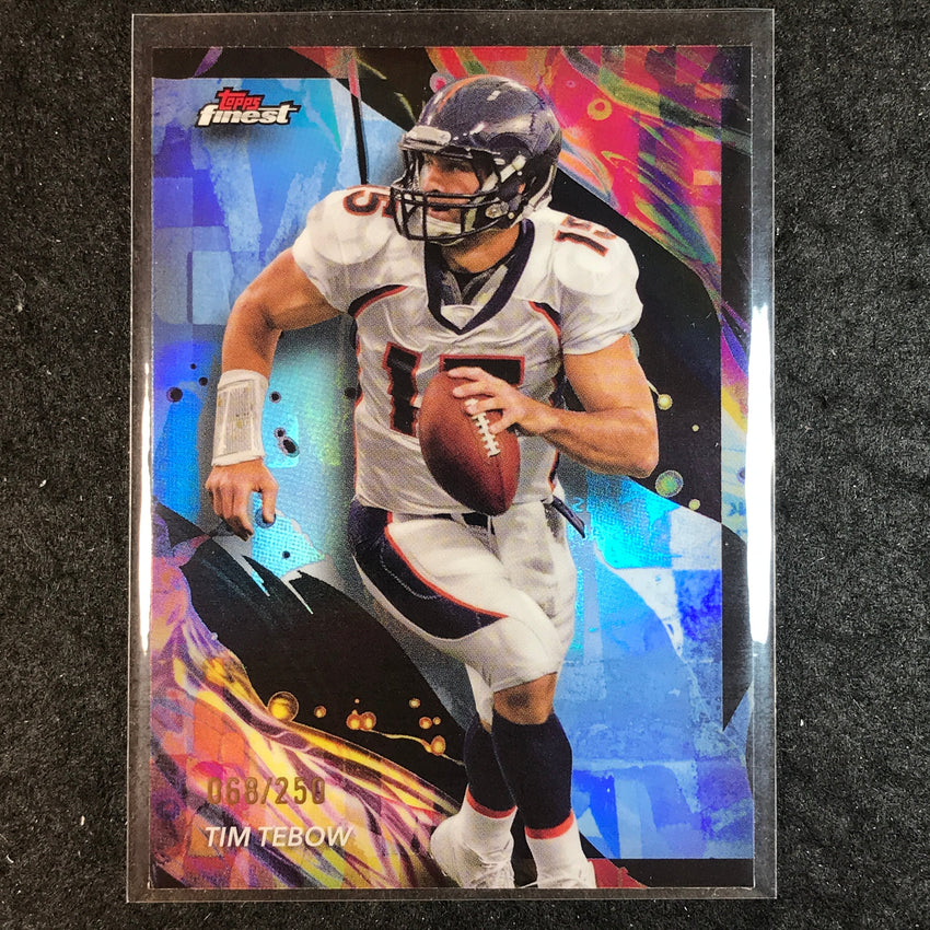 2024 Topps Finest NFL TIM TEBOW Sky Blue Refractor 68/250 #116