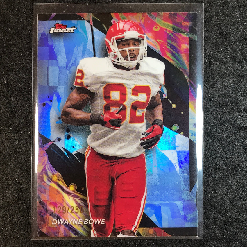 2024 Topps Finest NFL DWAYNE BOWE Sky Blue Refractor 129/250 #126