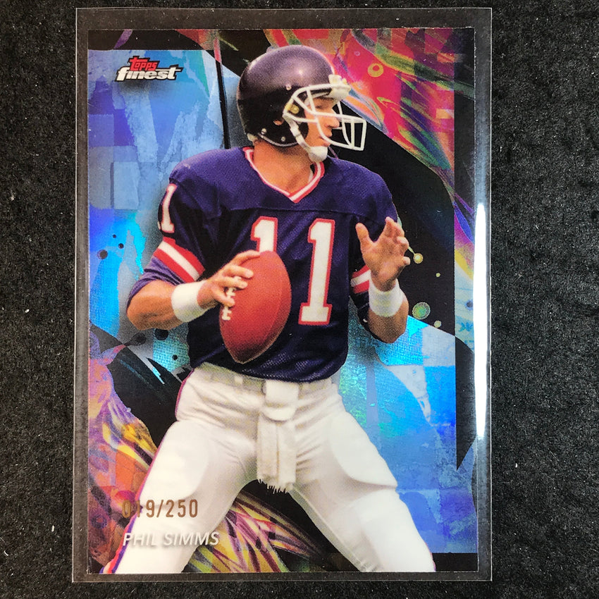 2024 Topps Finest NFL PHIL SIMMS Sky Blue Refractor 19/250 #139