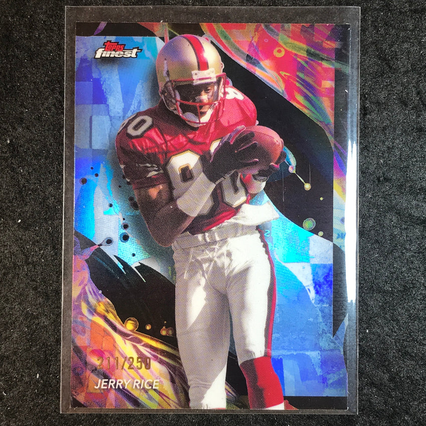 2024 Topps Finest NFL JERRY RICE Sky Blue Refractor 211/250 #147