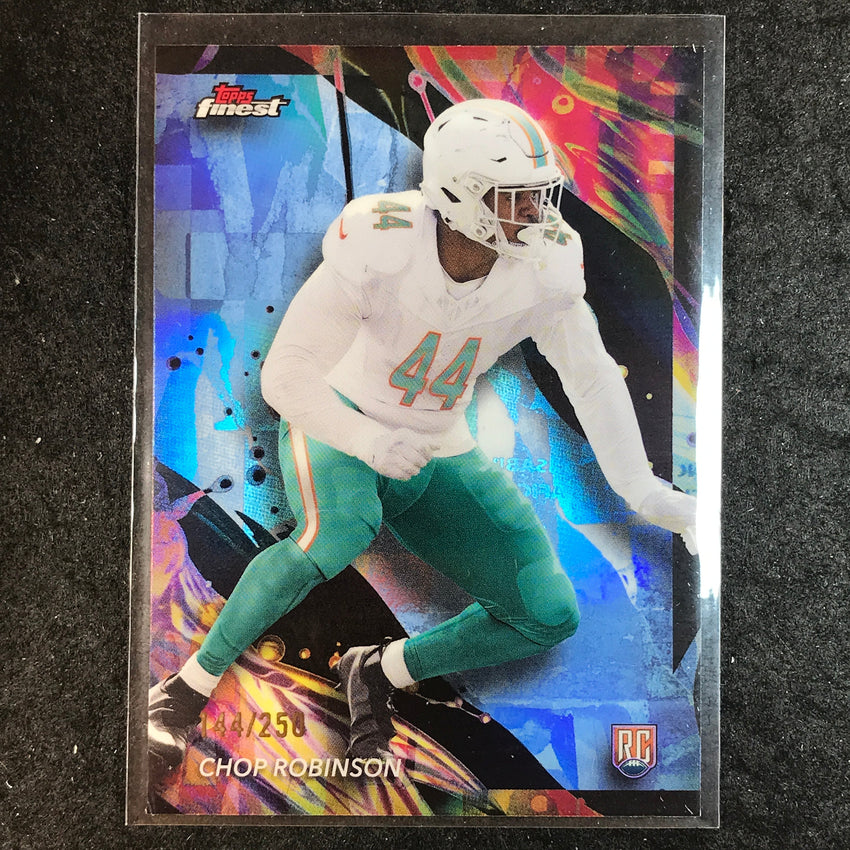 2024 Topps Finest NFL CHOP ROBINSON Rookie Sky Blue Refractor 144/250 #157
