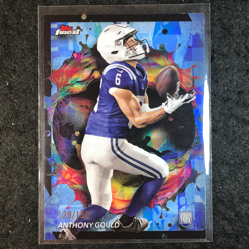 2024 Topps Finest NFL ANTHONY GOULD Rookie Sky Blue Refractor 129/150 #266