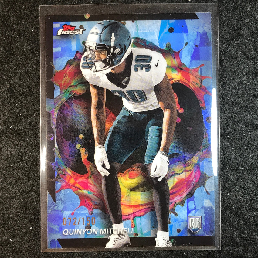 2024 Topps Finest NFL QUINYON MITCHELL Rookie Sky Blue Refractor 72/150 #292