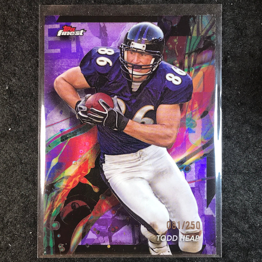 2024 Topps Finest NFL TODD HEAP Purple Refractor 81/250 #6