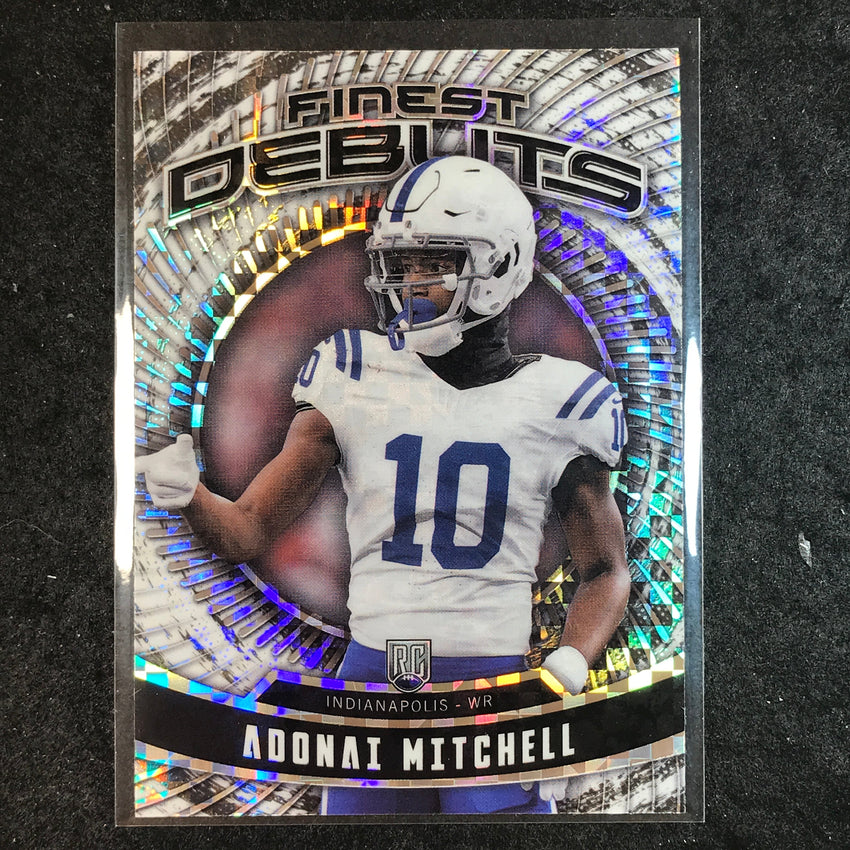 2024 Topps Finest NFL ADONAI MITCHELL Debut Rookie Checkerboard Refractor #10