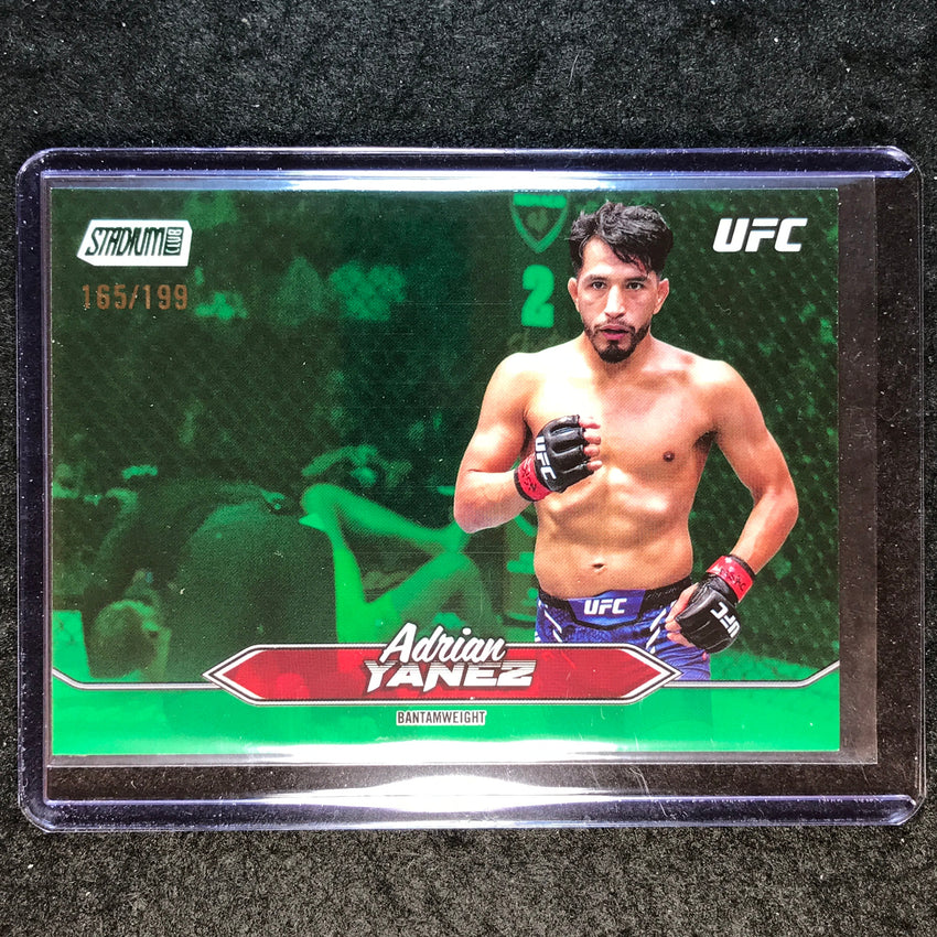2025 Topps Stadium Club UFC ADRIAN YANEZ Base Green Foil 165/199 #84