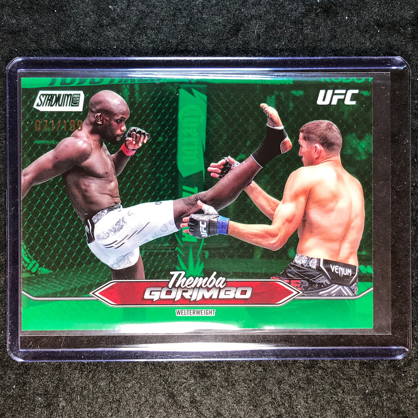 2025 Topps Stadium Club UFC THEMBA GORIMBO Rookie Base Green Foil 71/199 #95