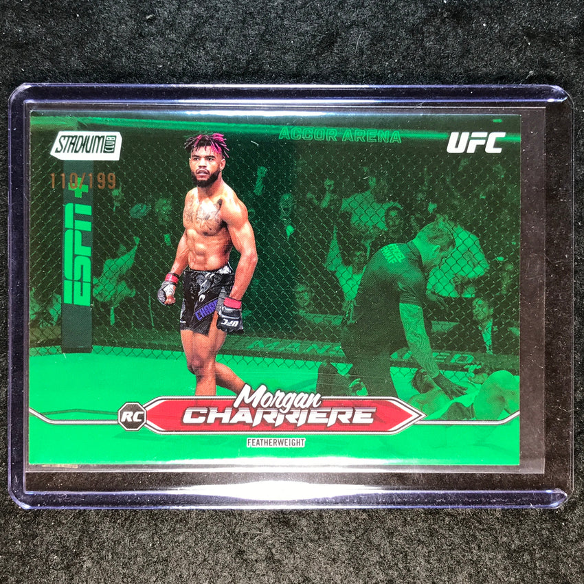 2025 Topps Stadium Club UFC MORGAN CHARRIERE Rookie Base Green Foil 110/199 #168