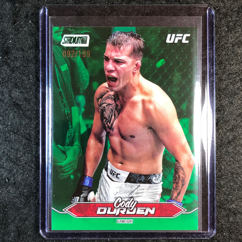 2025 Topps Stadium Club UFC CODY DURDEN Base Green Foil 92/199 #170