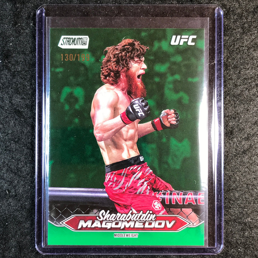 2025 Topps Stadium Club UFC SHARABUTDIN MAGOMEDOV Base Green Foil 130/199 #191