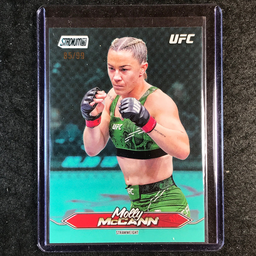 2025 Topps Stadium Club UFC MOLLY MCCANN Base Turqiose Foil 85/99 #182
