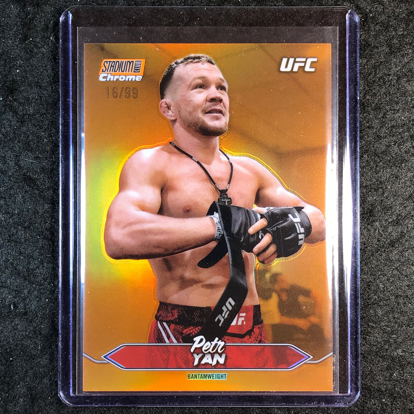 2025 Topps Stadium Club UFC PETR YAN Chrome Orange 16/99 #113