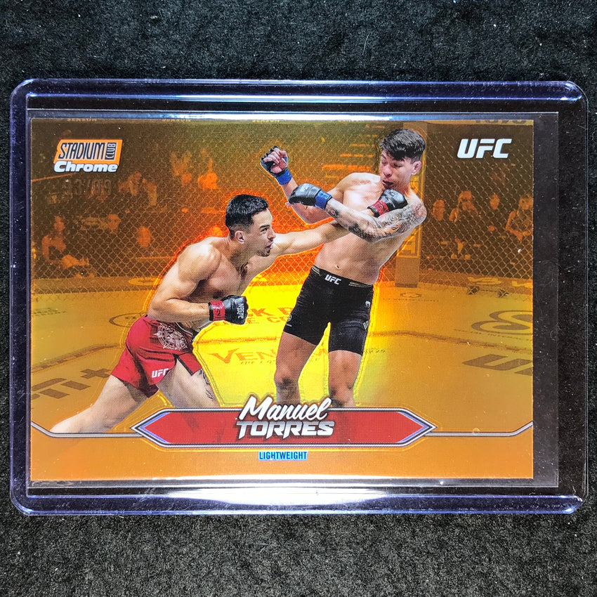 2025 Topps Stadium Club UFC MANUEL TORRES Chrome Orange 93/99 #166