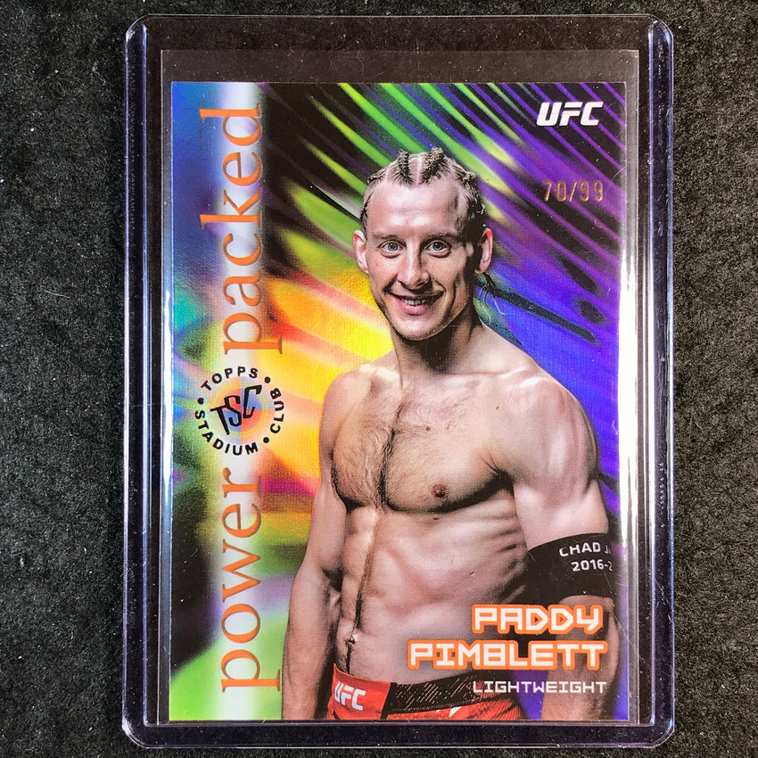2025 Topps Stadium Club UFC PADDY PIMBLETT Power Packed Black 70/99 #17