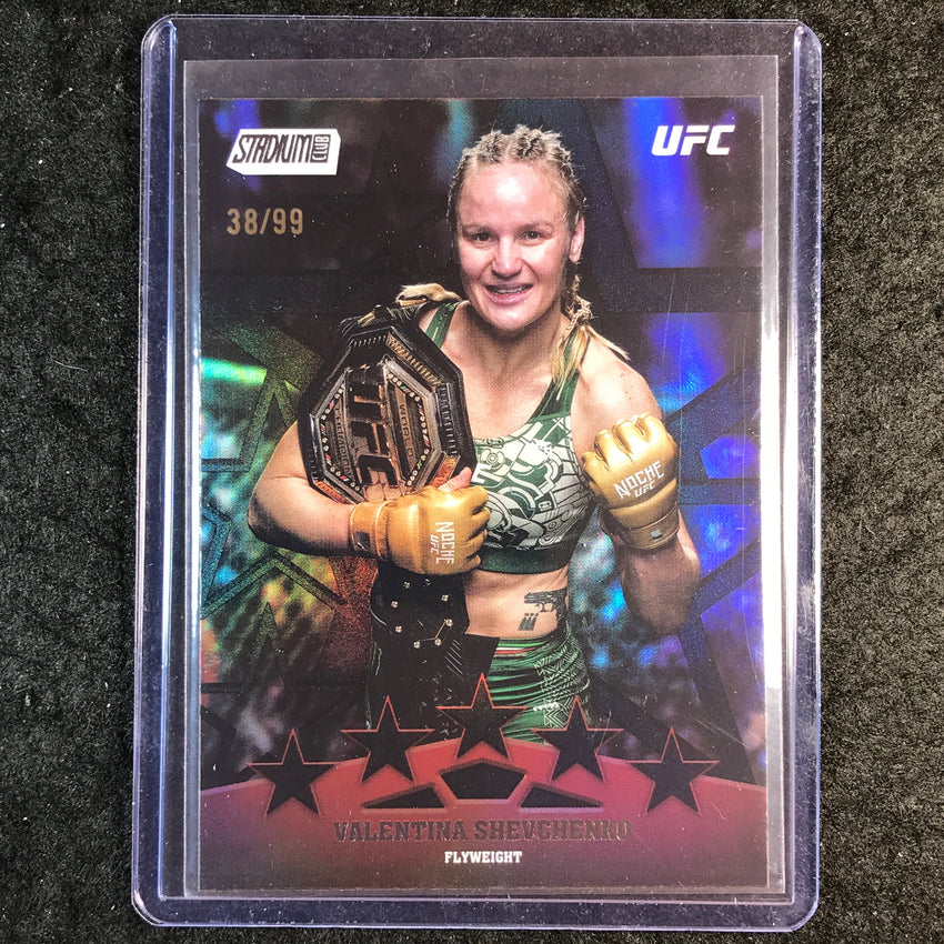 2025 Topps Stadium Club UFC VALENTINA SHEVCHENKO Special Forces Black 38/99 #10