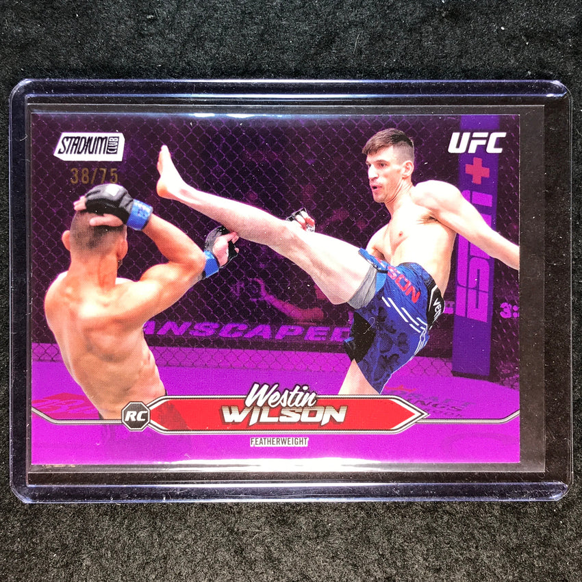 2025 Topps Stadium Club UFC WESTIN WILSON Base Purple Foil 38/75 #52