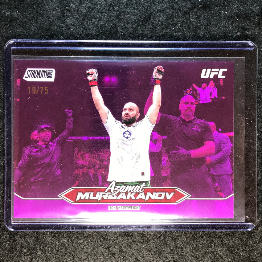 2025 Topps Stadium Club UFC AZAMAT MURZAKANOV Base Purple Foil 19/75 #102