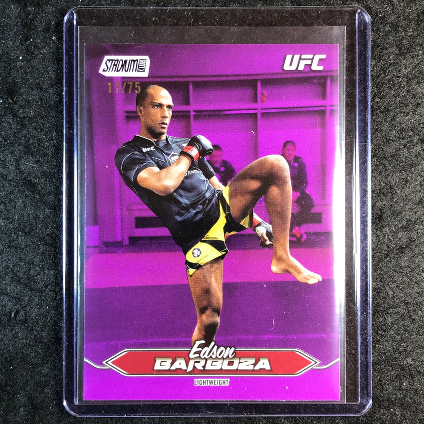 2025 Topps Stadium Club UFC EDSON BARBOZA Base Purple Foil 11/75 #109