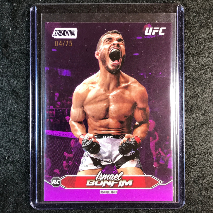 2025 Topps Stadium Club UFC ISMAEL BONFIM Base Purple Foil 4/75 #157
