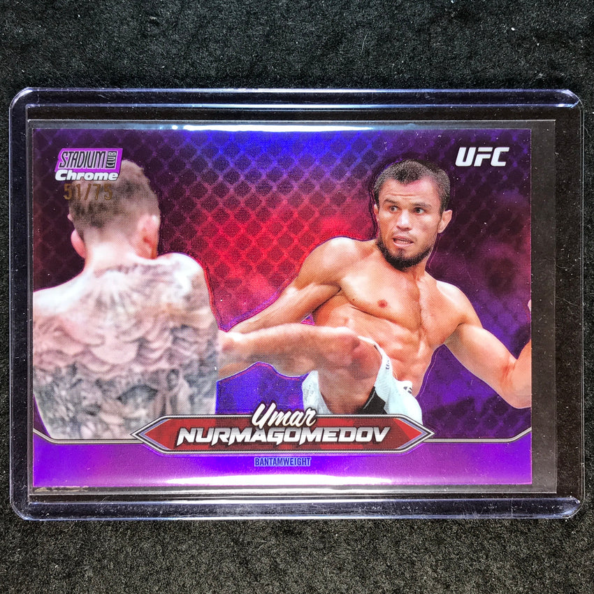 2025 Topps Stadium Club UFC UMAR NURMAGOMEDOV Chrome Purple 51/75 #137