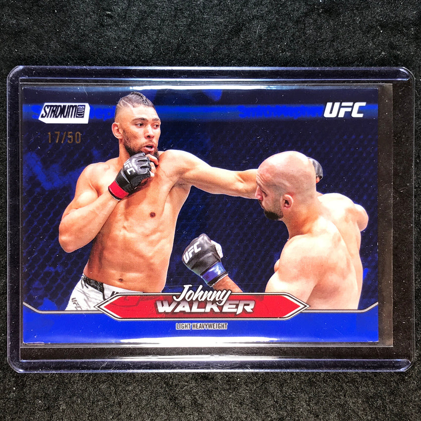 2025 Topps Stadium Club UFC JOHNNY WALKER Base Blue Foil 17/50 #66