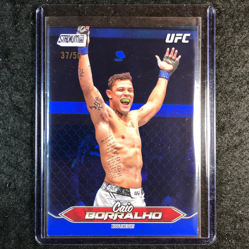 2025 Topps Stadium Club UFC CAIO BORRALHO Base Blue Foil 37/50 #98