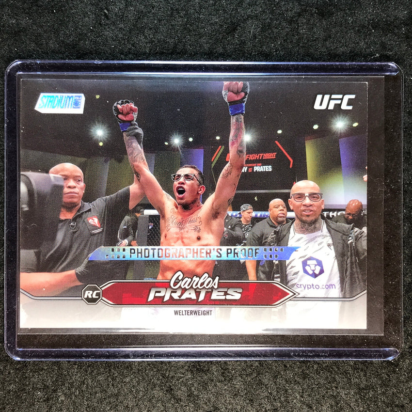 2025 Topps Stadium Club UFC CARLOS PRATES Rookie Photographers's Proof SP #78