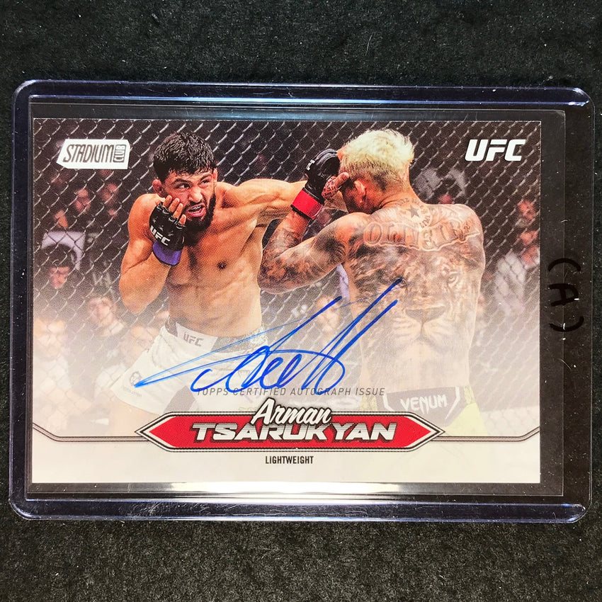 2025 Topps Stadium Club UFC ARMAN TSARUKYAN Base Autograph #BCA-ATN (A)