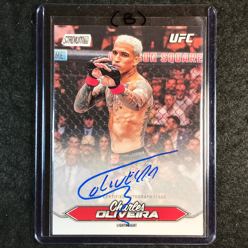2025 Topps Stadium Club UFC CHARLES OLIVEIRA Base Autograph #BCA-COA (B)