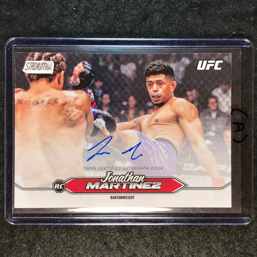 2025 Topps Stadium Club UFC JONATHAN MARTINEZ Base Rookie Autograph #BCA-JMZ (A)