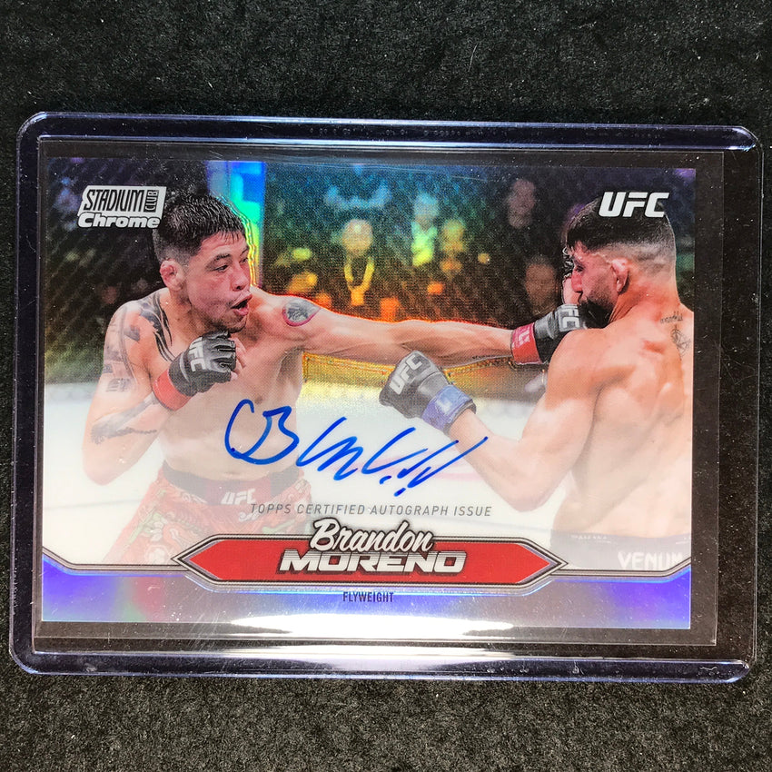 2025 Topps Stadium Club UFC BRANDON MORENO Chrome Autographs #CAS-BMO