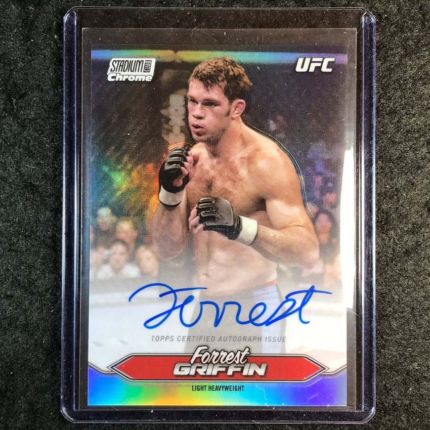 2025 Topps Stadium Club UFC FORREST GRIFFIN Chrome Autographs #CAS-FGN