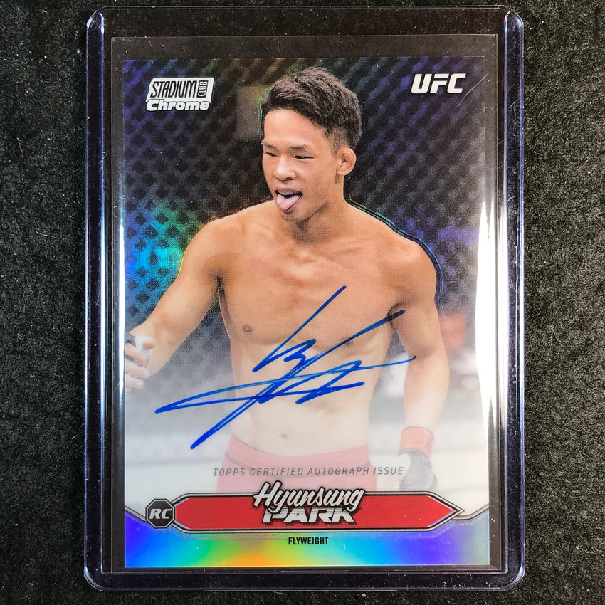2025 Topps Stadium Club UFC HYUNSUNG PARK Chrome Rookie Autographs #CAS-HSP