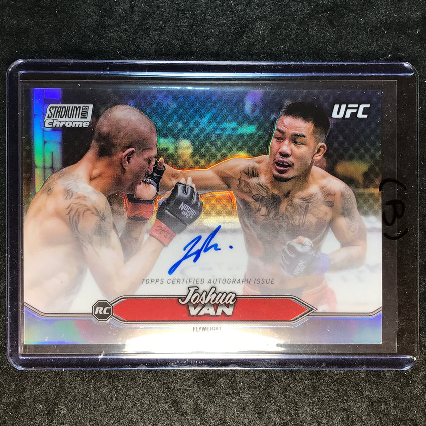 2025 Topps Stadium Club UFC JOSHUA VAN Chrome Rookie Autographs #CAS-JVN (B)