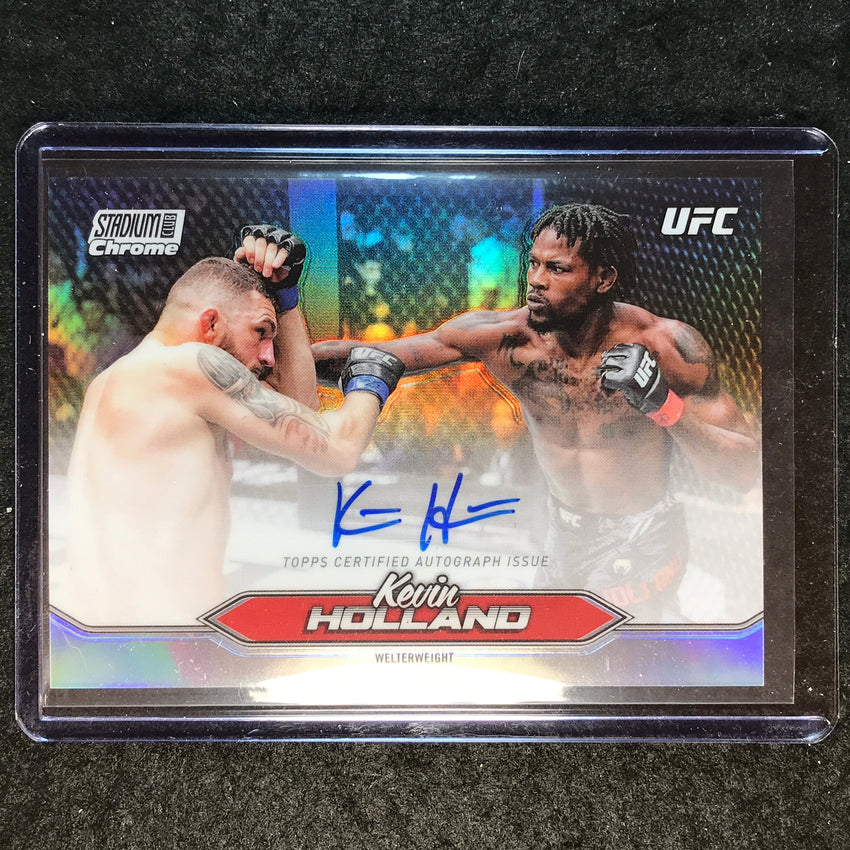2025 Topps Stadium Club UFC KEVIN HOLLAND Chrome Autographs #CAS-KHD