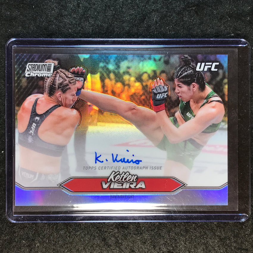 2025 Topps Stadium Club UFC KETLEN VIEIRA Chrome Autographs #CAS-KVA