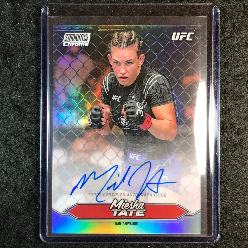 2025 Topps Stadium Club UFC MIESHA TATE Chrome Autographs #CAS-MTE