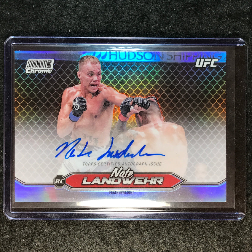 2025 Topps Stadium Club UFC NATE LANDWEHR Chrome Rookie Autographs #CAS-NLR